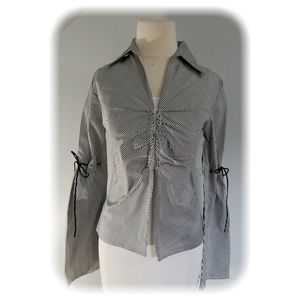 CHARLOTTE RUSSE Women's Striped Blouse